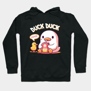 Duck Duck Juice - Duck Lover Pun Kids Boy Girl Gift Hoodie